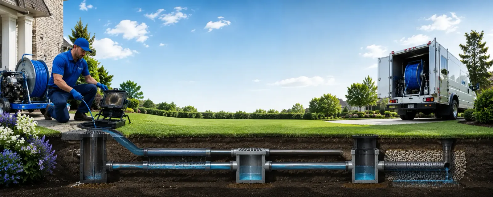 Outdoor drain cleaning information for Amoret, MO